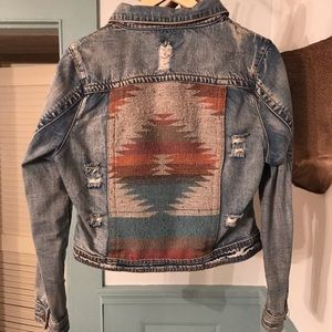 Embroidered Jean Jacket (Size LRG)